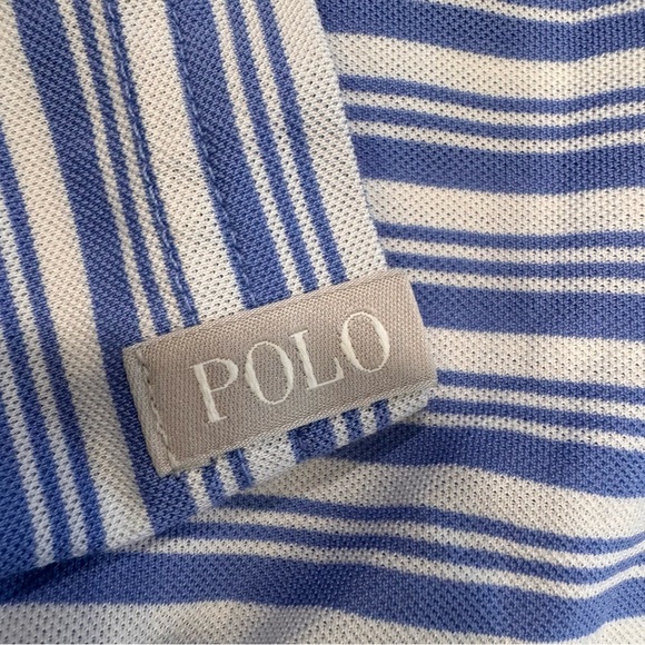 Ralph Lauren Golf Pro Fit Performance Mens Shirt Blue & White Stripe Sz L  NWOT - Picture 11 of 13